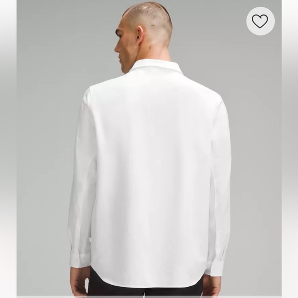 Lululemon Men’s Classic-Fit Long-Sleeve Shirt - White - Picture 2 of 5